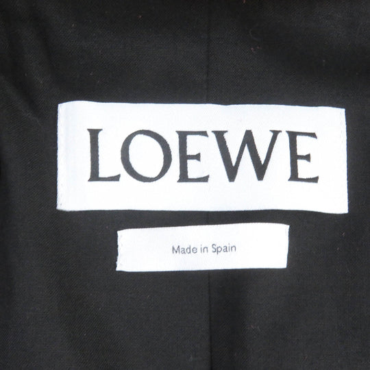 LOEWE Riders jacket D1268178CH Outer: Leather, Lining: 100% Cotton, Sleeve Lining: 53% Rayon, Sleeve Lining: 47% Cupra Red Women 36 Used Authentic
