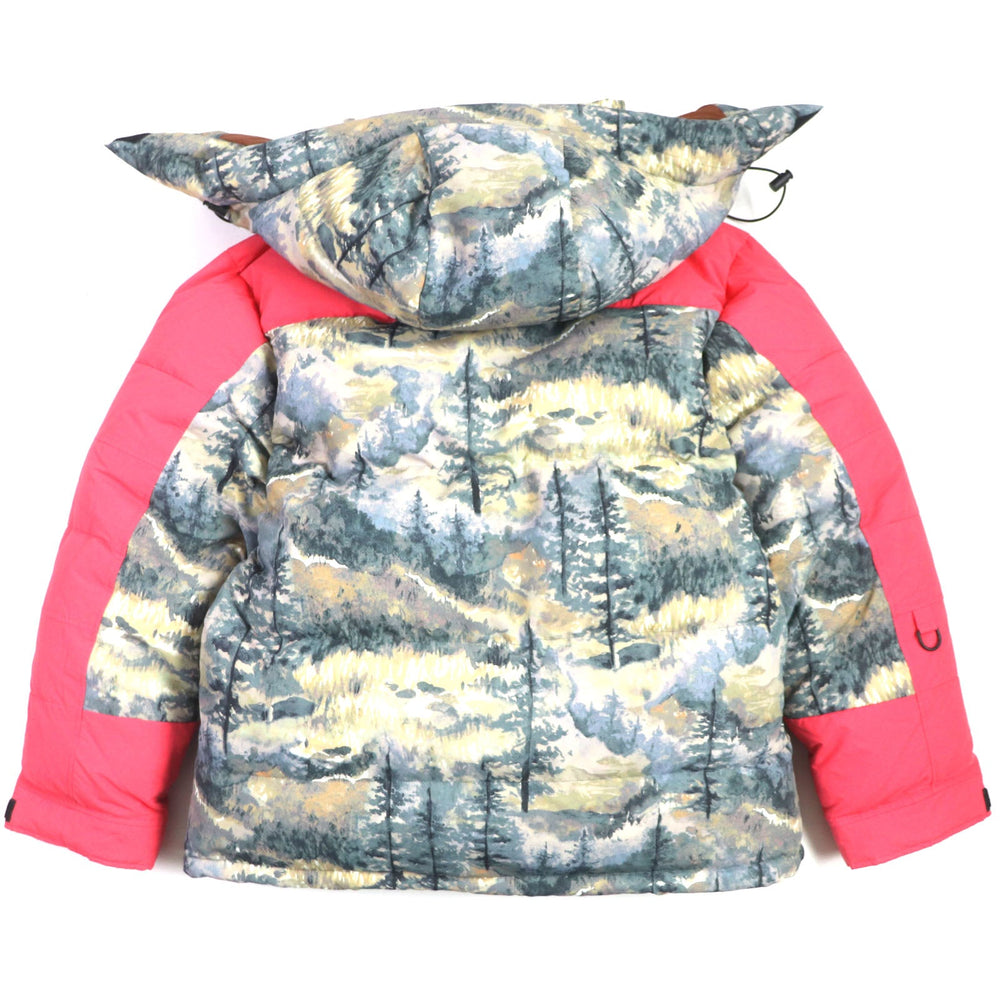 GUCCI Down jacket 663895 Outer: 100% nylon, Outer: 73% nylon, Outer: 27% cotton, Lining: 100% nylon, Filling: 85% down, 15% feather Multi Forest mens L Used Authentic