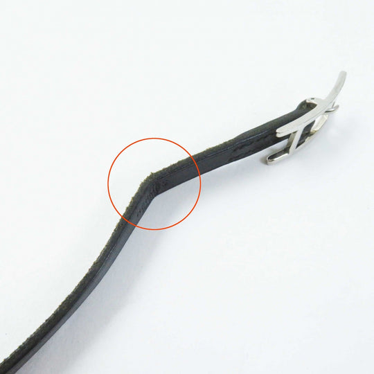 HERMES bracelet Main: Leather, Part: Metal black Beapi de Bourtour Women Used Authentic