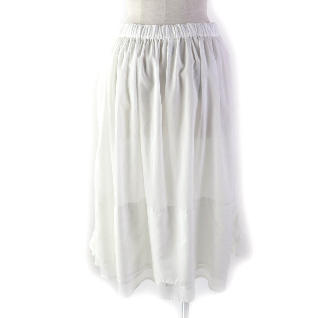 COMME des GARCONS COMME des GARCONS flare skirt RQ-S003 Main: 100% polyester white Women S Used Authentic