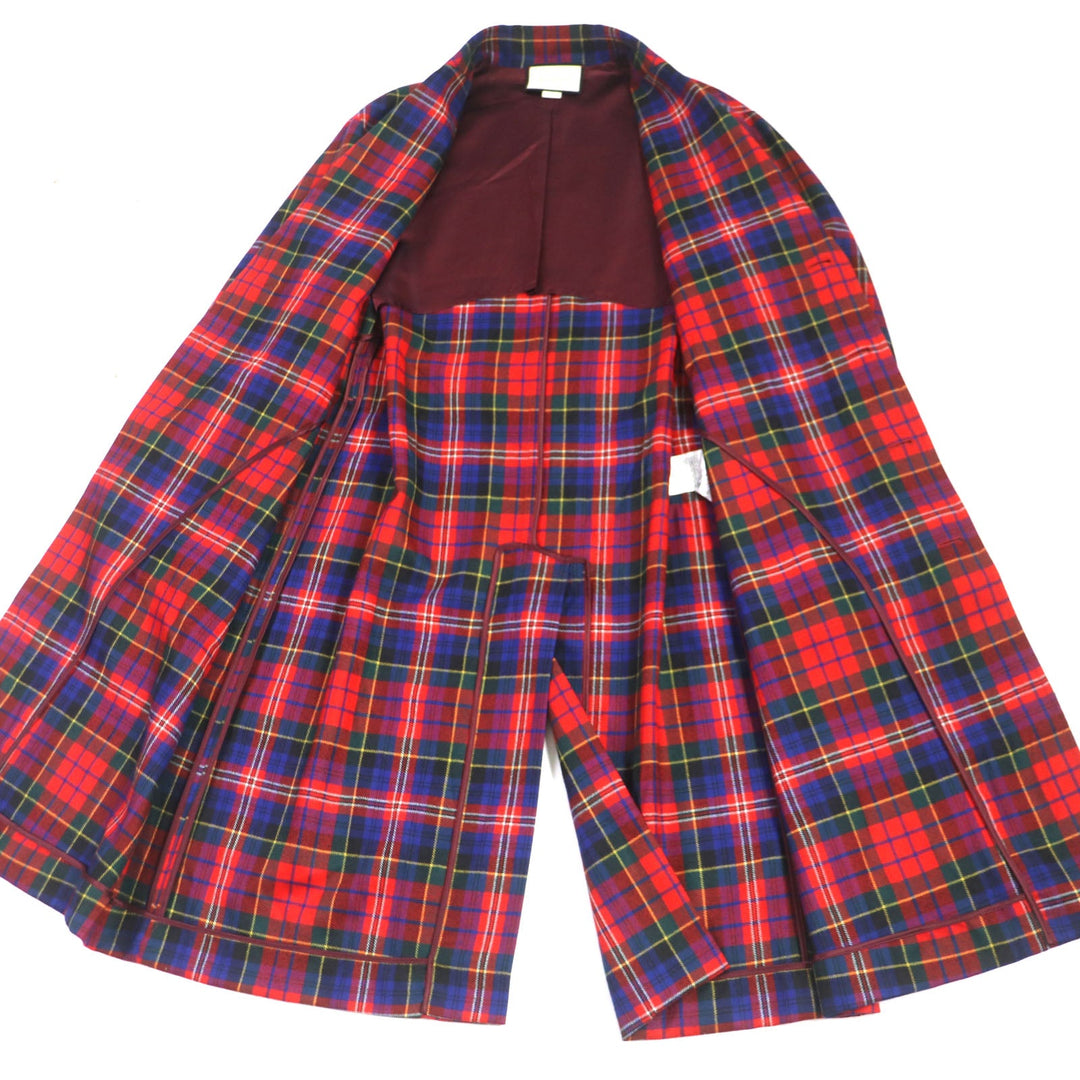GUCCI Chester coat 474374 Outer: 100% wool, Lining: 63% cupra, Lining: 37% silk, Embroidery 1: 100% cotton, Embroidery 2: 100% polyester Red mens 46 Used Authentic