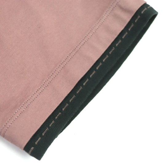 HERMES Short sleeve T-shirt Main: 100% cotton Smoky Pink Dark Gray mens S Used Authentic
