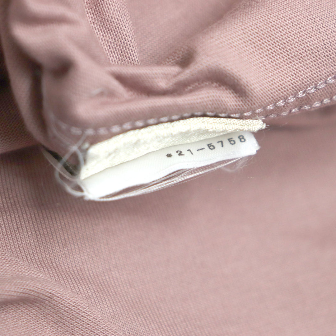 HERMES Short sleeve T-shirt Main: 100% cotton Smoky Pink Dark Gray mens S Used Authentic