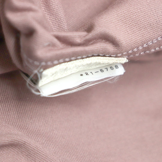 HERMES Short sleeve T-shirt Main: 100% cotton Smoky Pink Dark Gray mens S Used Authentic