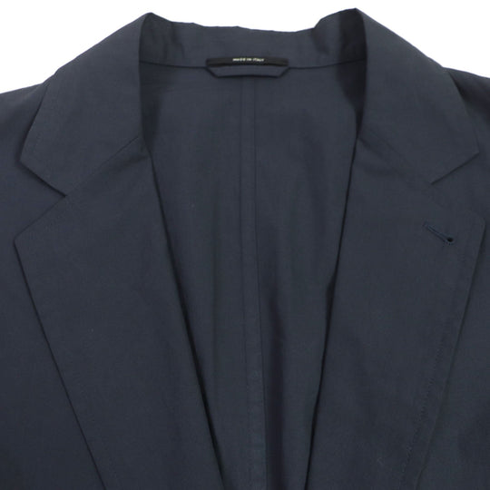 HERMES tailored jacket 21-5257 Main: 100% cotton Navy mens 56 Used Authentic