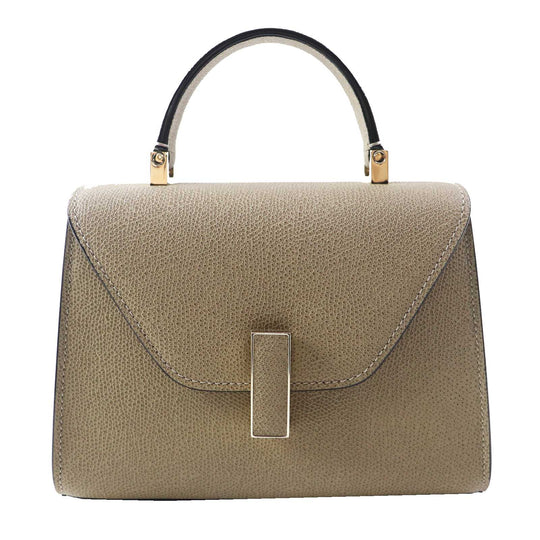 Valextra Shoulder Bag Main: Leather Oyster gray Micro idea Women Used Authentic