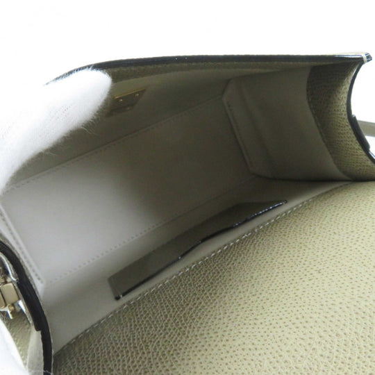 Valextra Shoulder Bag Main: Leather Oyster gray Micro idea Women Used Authentic