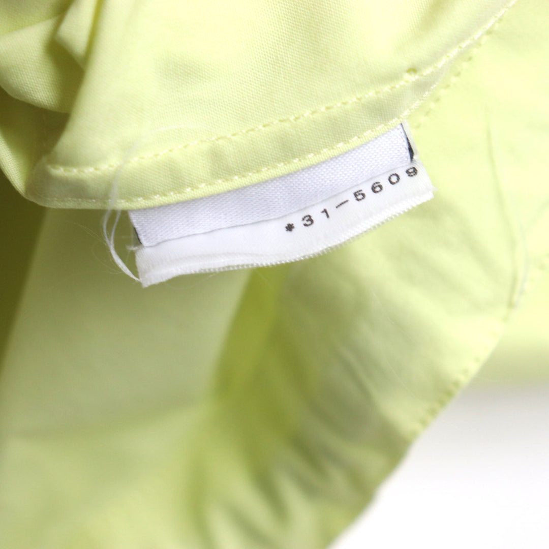 HERMES Long sleeve shirt Main: 100% cotton, Accessories (string): 100% cotton lime mens 41 Used Authentic