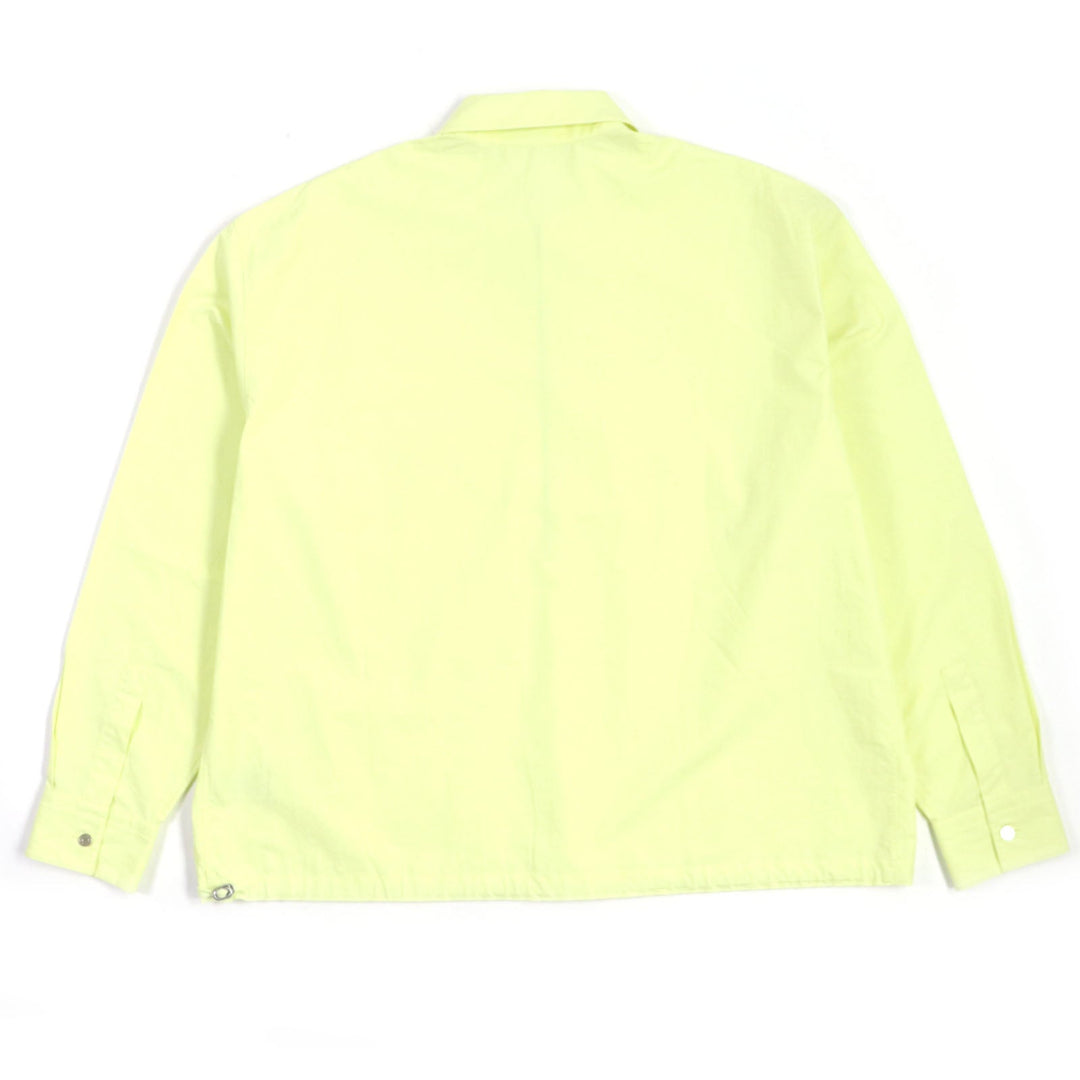 HERMES Long sleeve shirt Main: 100% cotton, Accessories (string): 100% cotton lime mens 41 Used Authentic