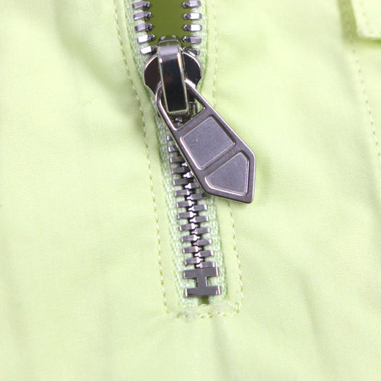 HERMES Long sleeve shirt Main: 100% cotton, Accessories (string): 100% cotton lime mens 41 Used Authentic