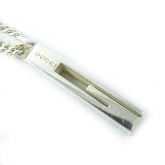 GUCCI Necklace Main�FAG925 Silver Women Used Authentic