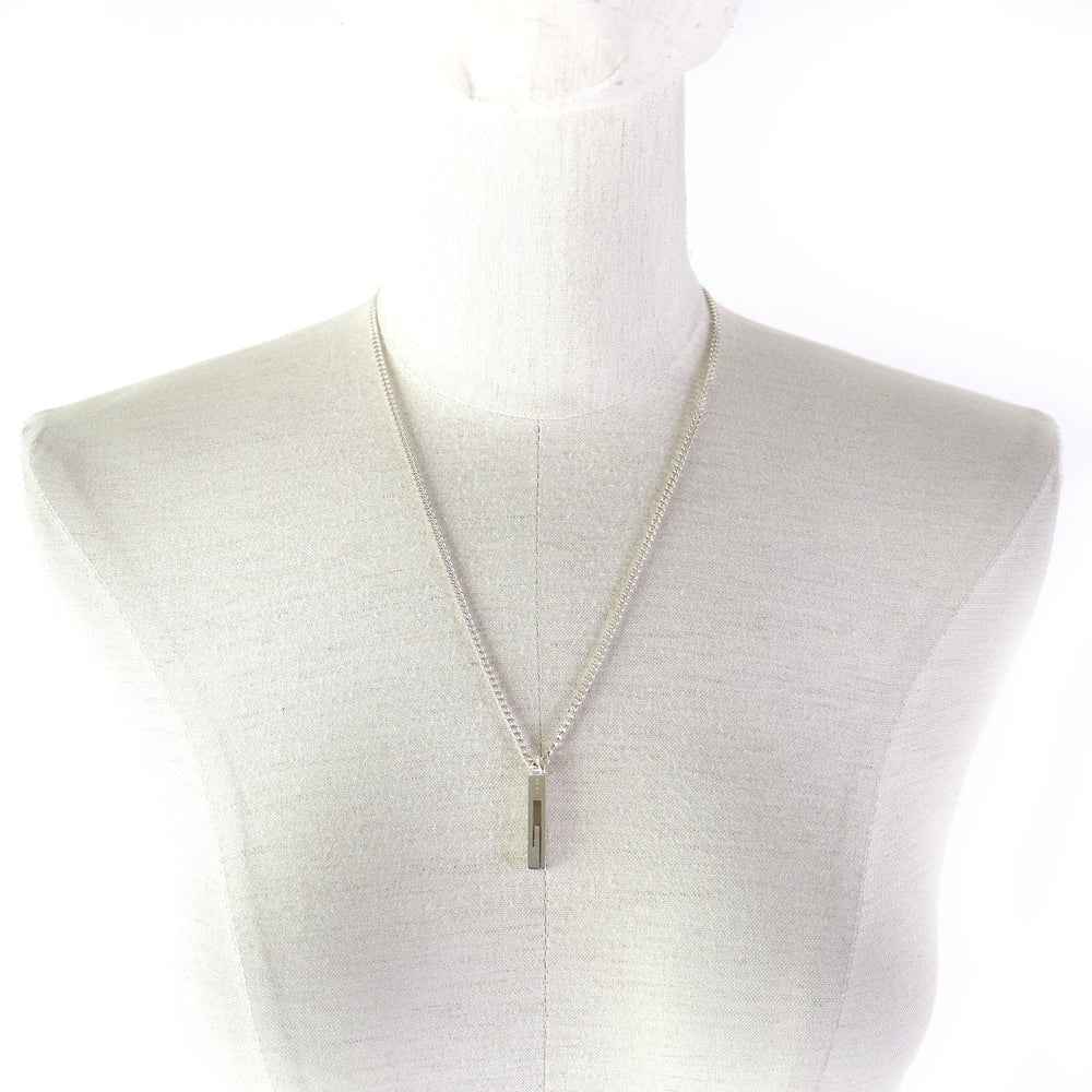 GUCCI Necklace Main�FAG925 Silver Women Used Authentic