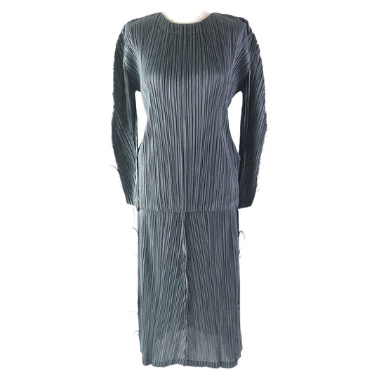 PLEATS PLEASE setup PP23-JL662/PP23-JL668 Main: 100% polyester gray Women 3 Used Authentic