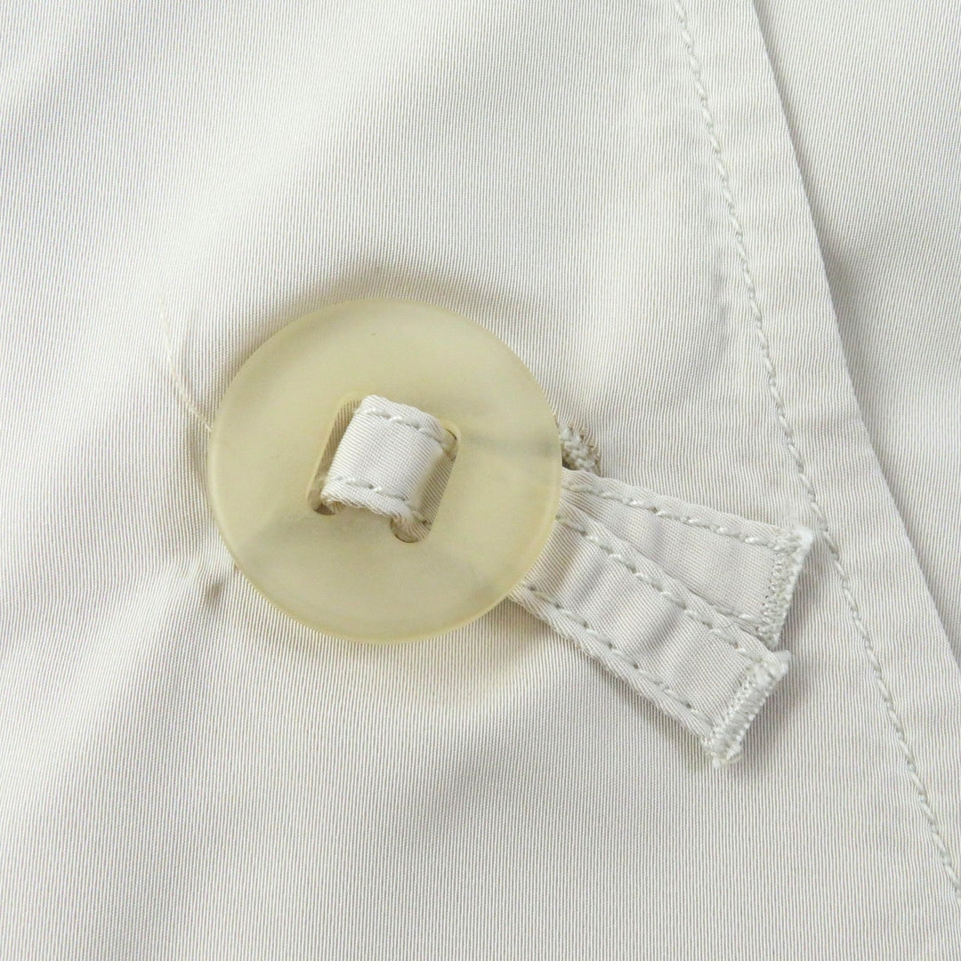 JIL SANDER trench coat Outer: 70% polyester, Outer: 30% silk, Lining: 85% cupra, Lining: 15% elastane (polyurethane) Light beige type Women 42 Used Authentic