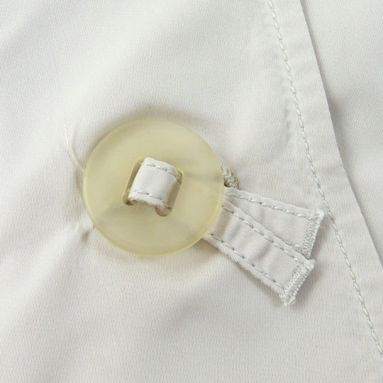 JIL SANDER trench coat Outer: 70% polyester, Outer: 30% silk, Lining: 85% cupra, Lining: 15% elastane (polyurethane) Light beige type Women 42 Used Authentic