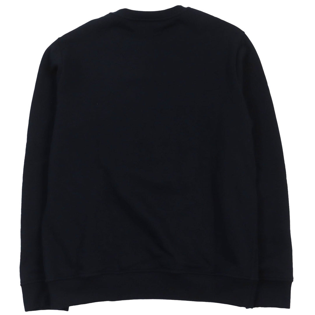 HERMES sweat Main: 100% cotton, part: 90% cotton, part: 10% polyester, part: lamb leather black Chevaux en Symmetry mens M Used Authentic