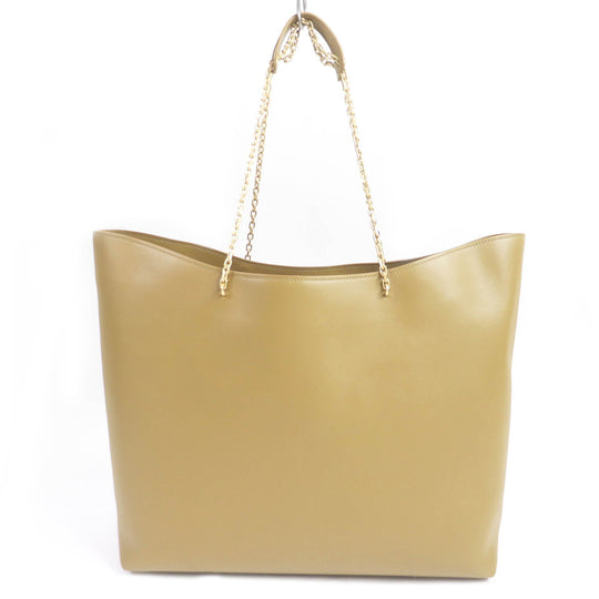 IL BISONTE Tote Bag Main: Leather Beige type Women Used Authentic