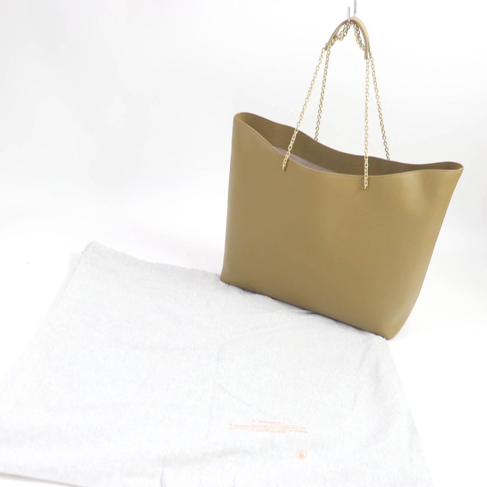 IL BISONTE Tote Bag Main: Leather Beige type Women Used Authentic