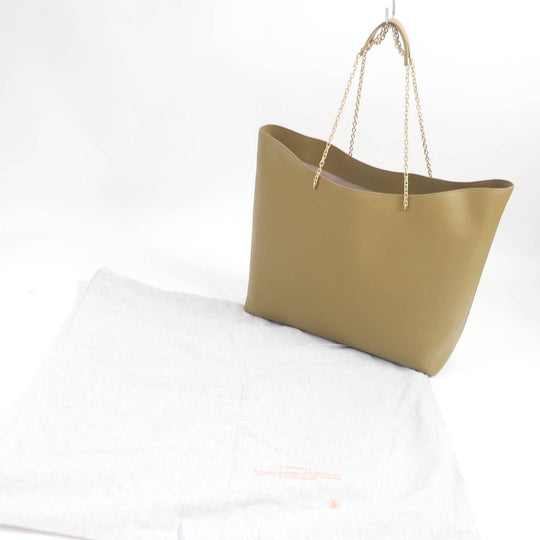 IL BISONTE Tote Bag Main: Leather Beige type Women Used Authentic
