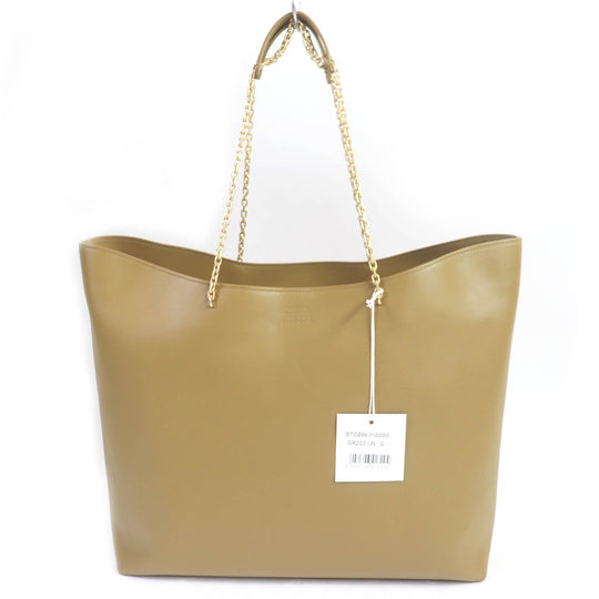 IL BISONTE Tote Bag Main: Leather Beige type Women Used Authentic