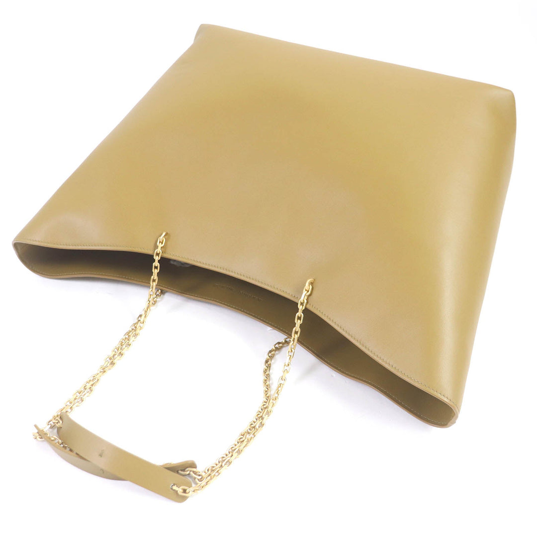 IL BISONTE Tote Bag Main: Leather Beige type Women Used Authentic