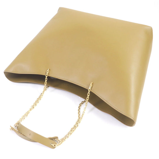 IL BISONTE Tote Bag Main: Leather Beige type Women Used Authentic