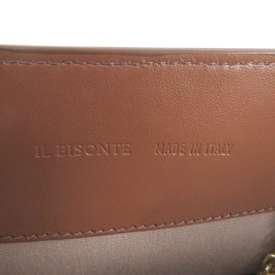IL BISONTE Tote Bag Main: Leather Brown Women Used Authentic