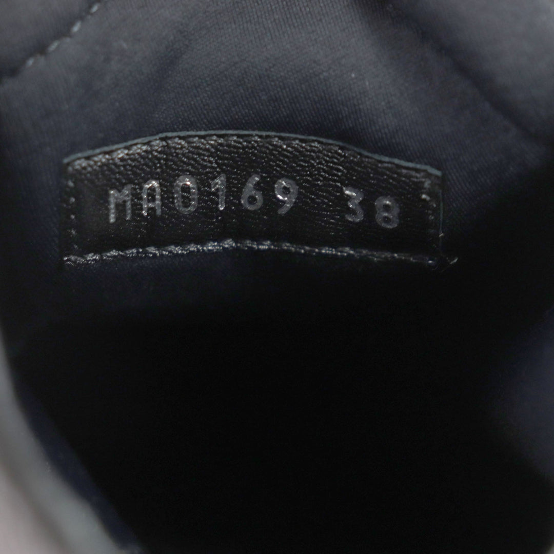 LOUIS VUITTON Leather shoes Part: Leather, Monogram canvas Brown black Bobble Line Derby Women 38 Used Authentic