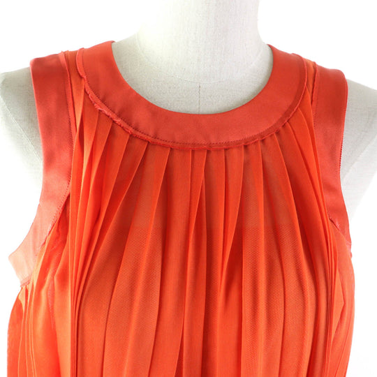 Sacai one piece 22-06114 Outer: 50% cotton, Outer: 50% polyester, Part: 53% polyester, Part: 47% silk, Lining: 100% polyester, Part: 100% polyester Orange Women 1 Used Authentic
