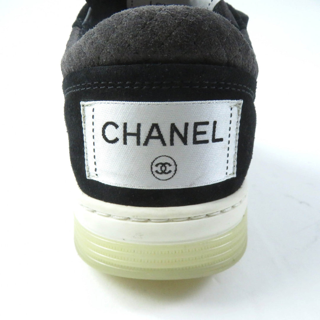 CHANEL Low cut sneakers 22C G38740 Main: Suede black Women 37 Used Authentic
