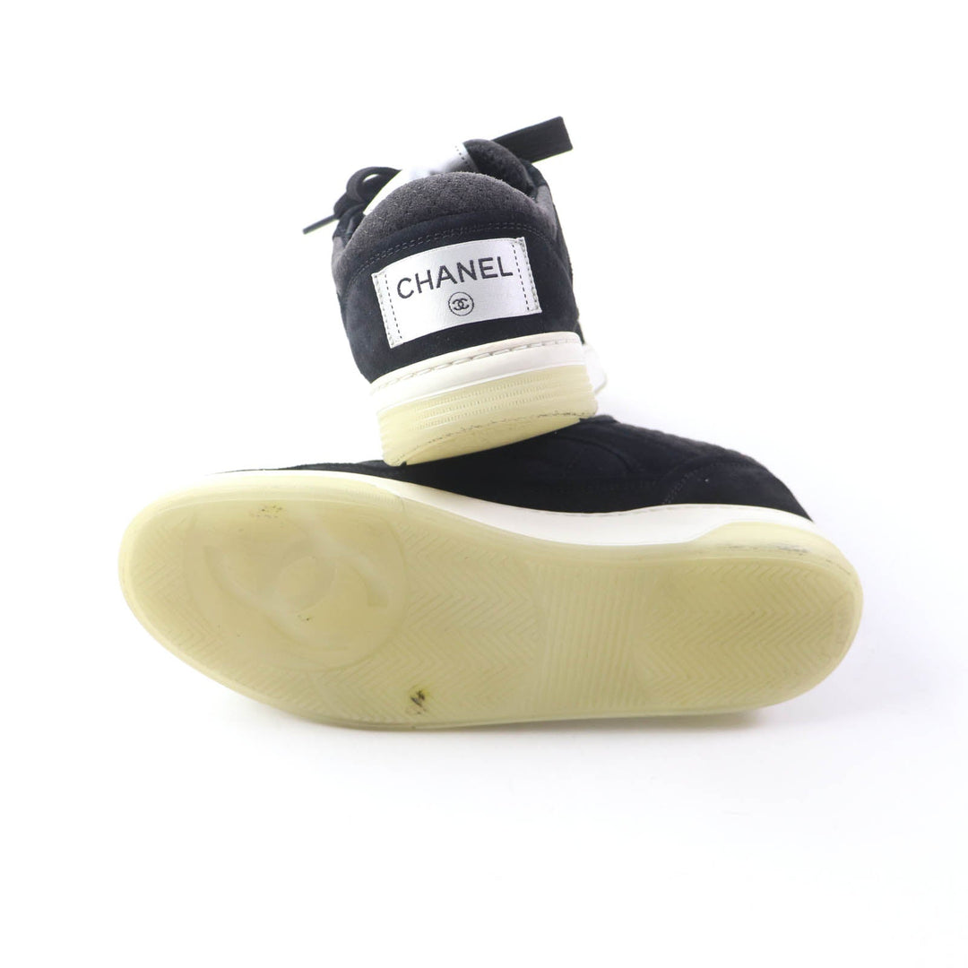 CHANEL Low cut sneakers 22C G38740 Main: Suede black Women 37 Used Authentic
