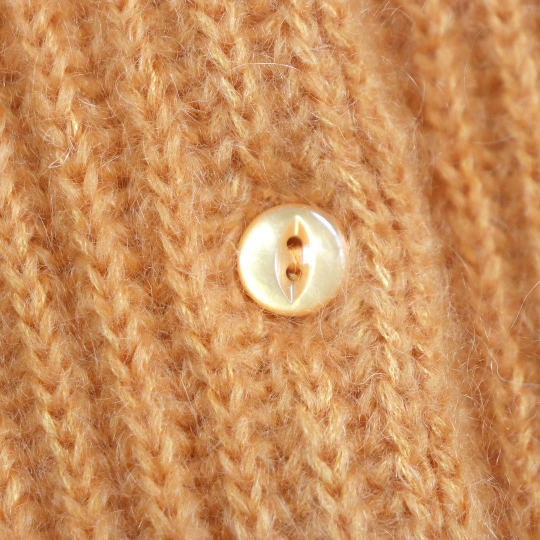 CELINE cardigan 2A38T377N Main: 70% mohair, Main: 30% silk Orange Women XS Used Authentic