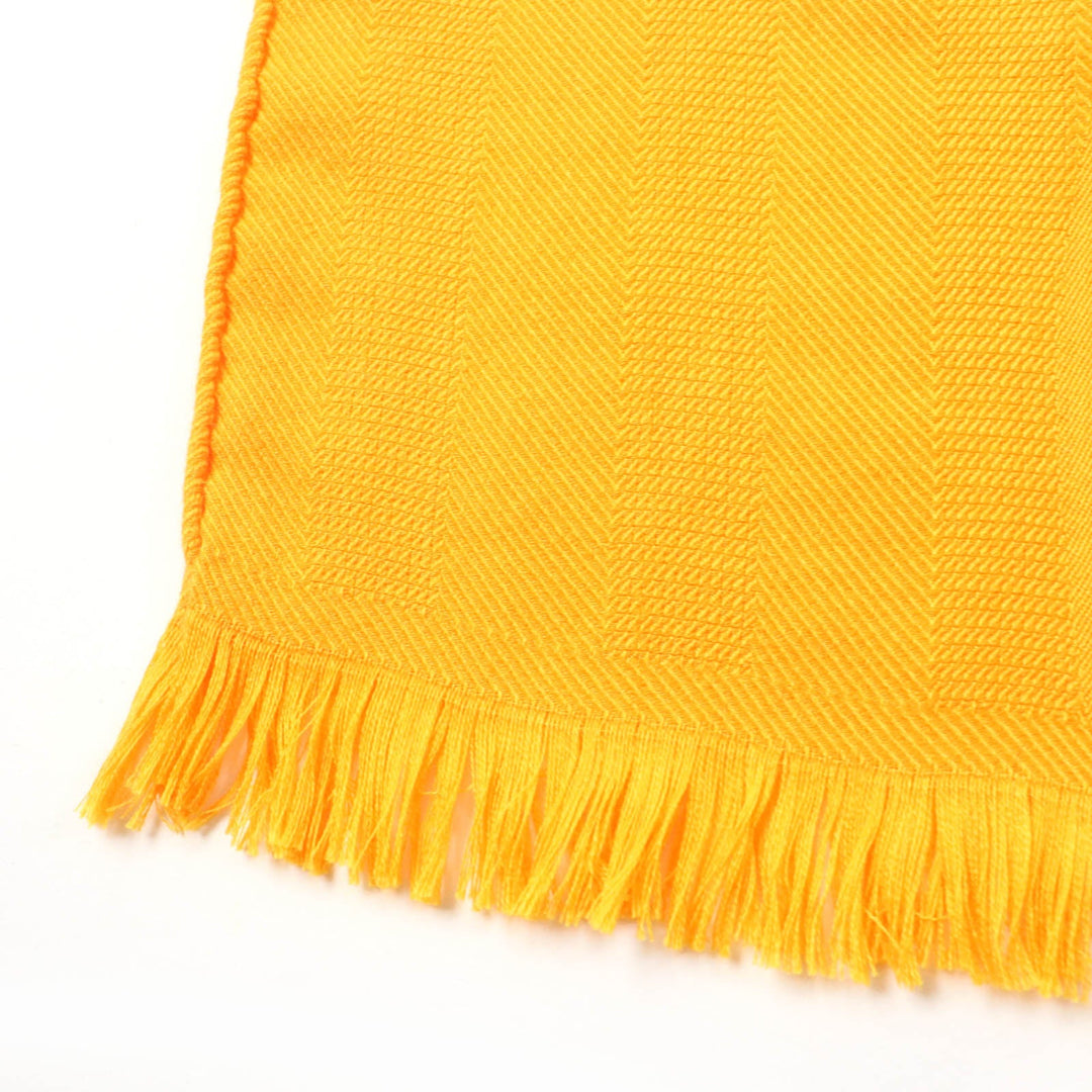HERMES Stall H262494S Main: 85% cashmere, Main: 15% silk Orange New Libris Women Used Authentic