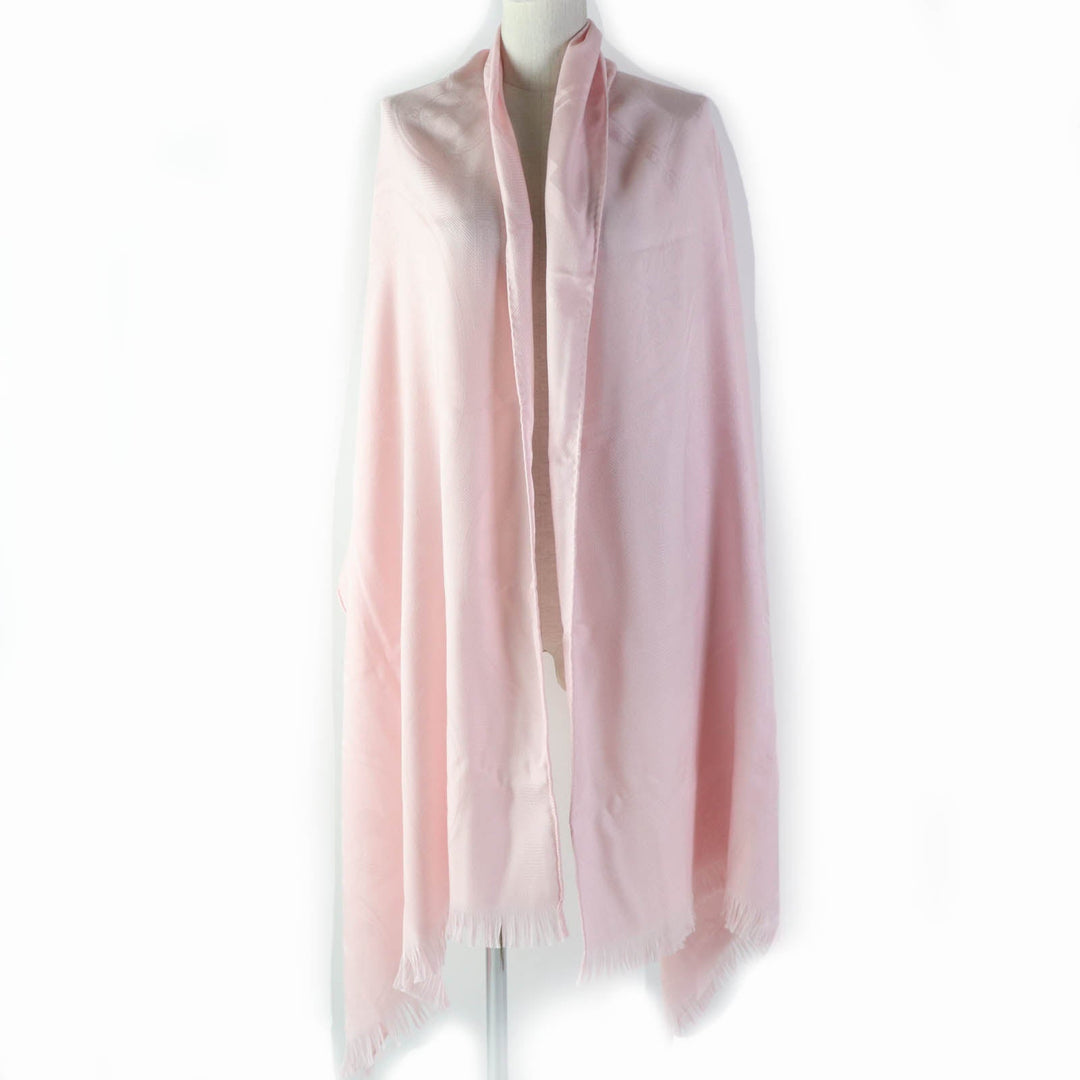 HERMES Stall H262494S Main: 85% cashmere, Main: 15% silk Light pink New Libris Women Used Authentic
