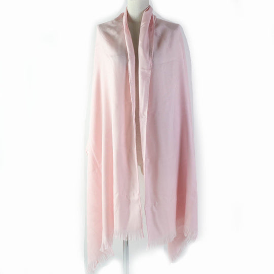 HERMES Stall H262494S Main: 85% cashmere, Main: 15% silk Light pink New Libris Women Used Authentic