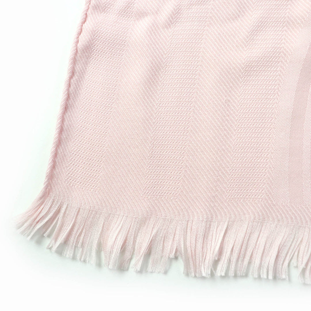 HERMES Stall H262494S Main: 85% cashmere, Main: 15% silk Light pink New Libris Women Used Authentic