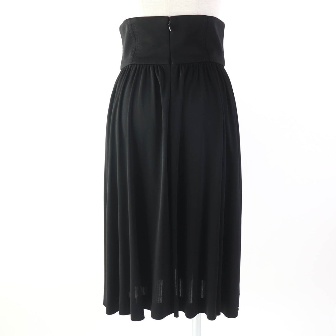 CHANEL flare skirt P54660 Main: 100% rayon black Women 36 Used Authentic