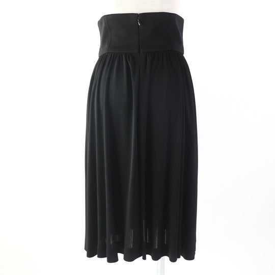 CHANEL flare skirt P54660 Main: 100% rayon black Women 36 Used Authentic