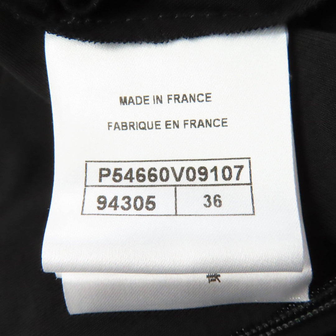 CHANEL flare skirt P54660 Main: 100% rayon black Women 36 Used Authentic