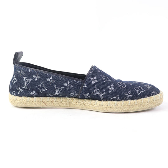 LOUIS VUITTON Slip-on Monogram denim Indigo Women 36 Used Authentic