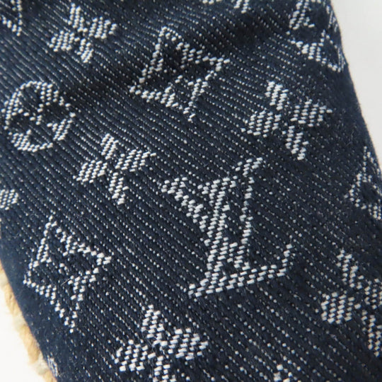 LOUIS VUITTON Slip-on Monogram denim Indigo Women 36 Used Authentic