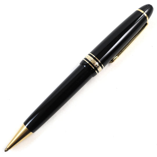 MONTBLANC Ballpoint pen Main: Gold Plated Resin Black gold Meisterstck Grand mens Used Authentic