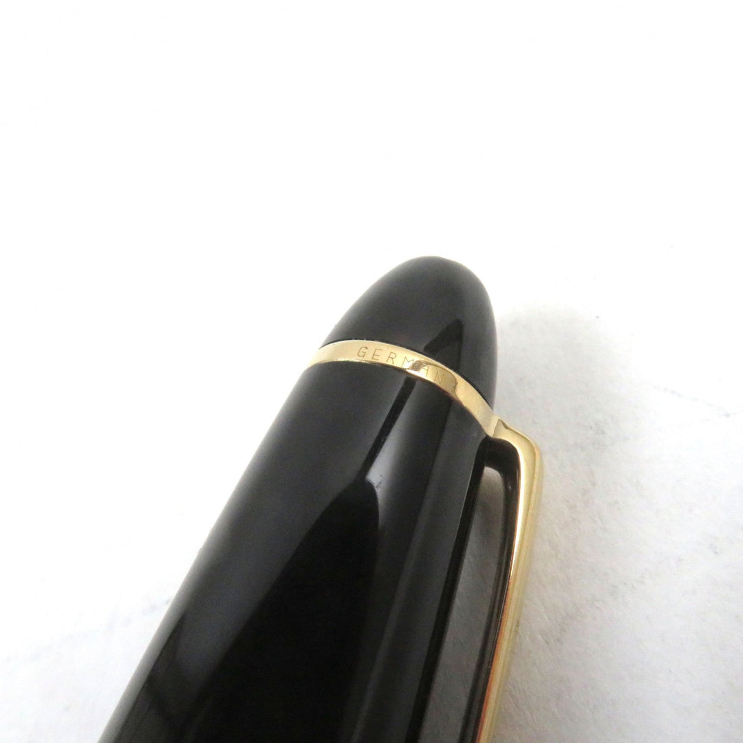 MONTBLANC Ballpoint pen Main: Gold Plated Resin Black gold Meisterstck Grand mens Used Authentic
