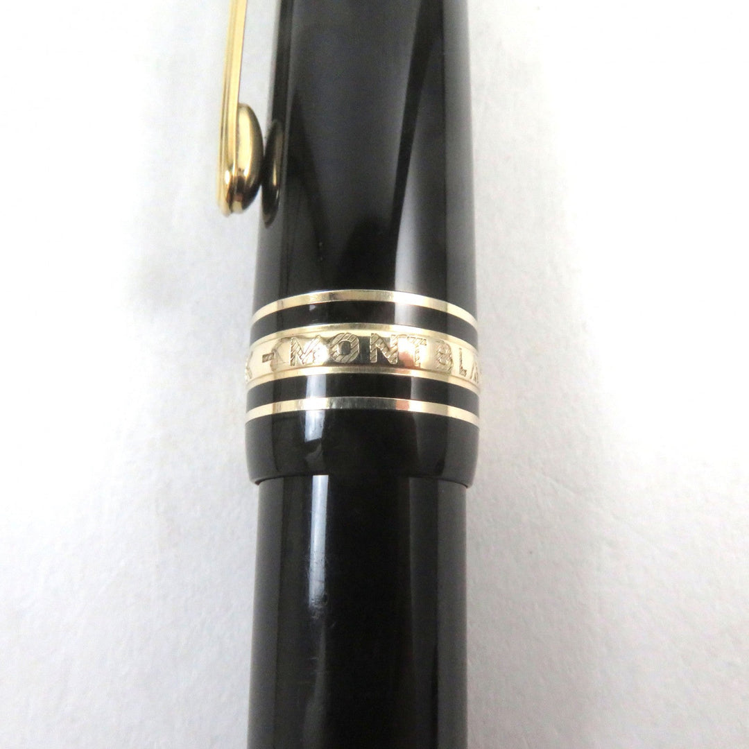 MONTBLANC Ballpoint pen Main: Gold Plated Resin Black gold Meisterstck Grand mens Used Authentic