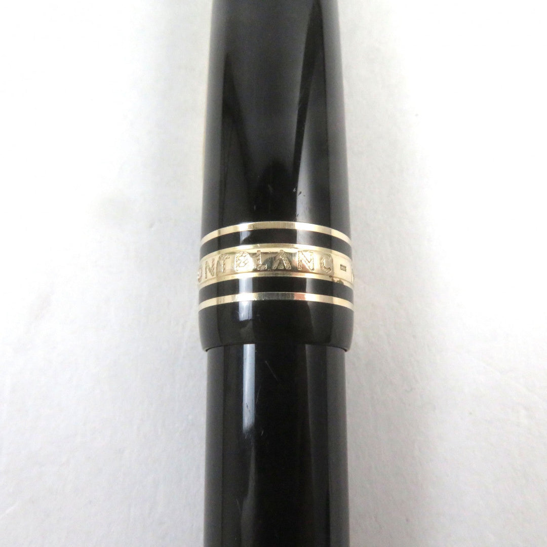 MONTBLANC Ballpoint pen Main: Gold Plated Resin Black gold Meisterstck Grand mens Used Authentic