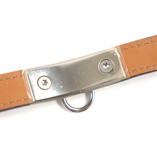 HERMES bracelet Main: Leather Red brown Cory Edssian Women S Used Authentic