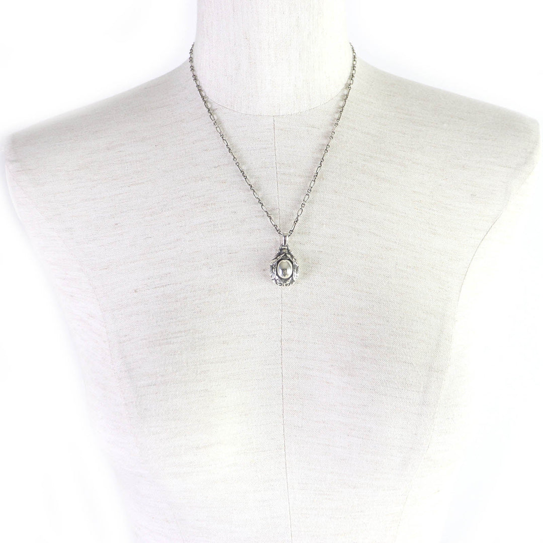 Georg Jensen Necklace Main�FSV925 Silver Women Used Authentic