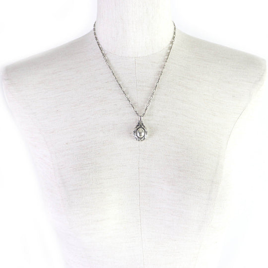Georg Jensen Necklace Main�FSV925 Silver Women Used Authentic