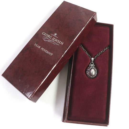 Georg Jensen Necklace Main�FSV925 Silver Women Used Authentic