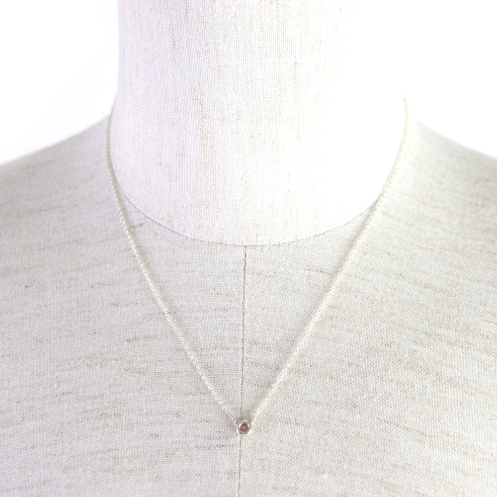 TIFFANY&Co. Necklace Main: SV925, Stone: Pink sapphire Silver Color by the yard Women Used Authentic